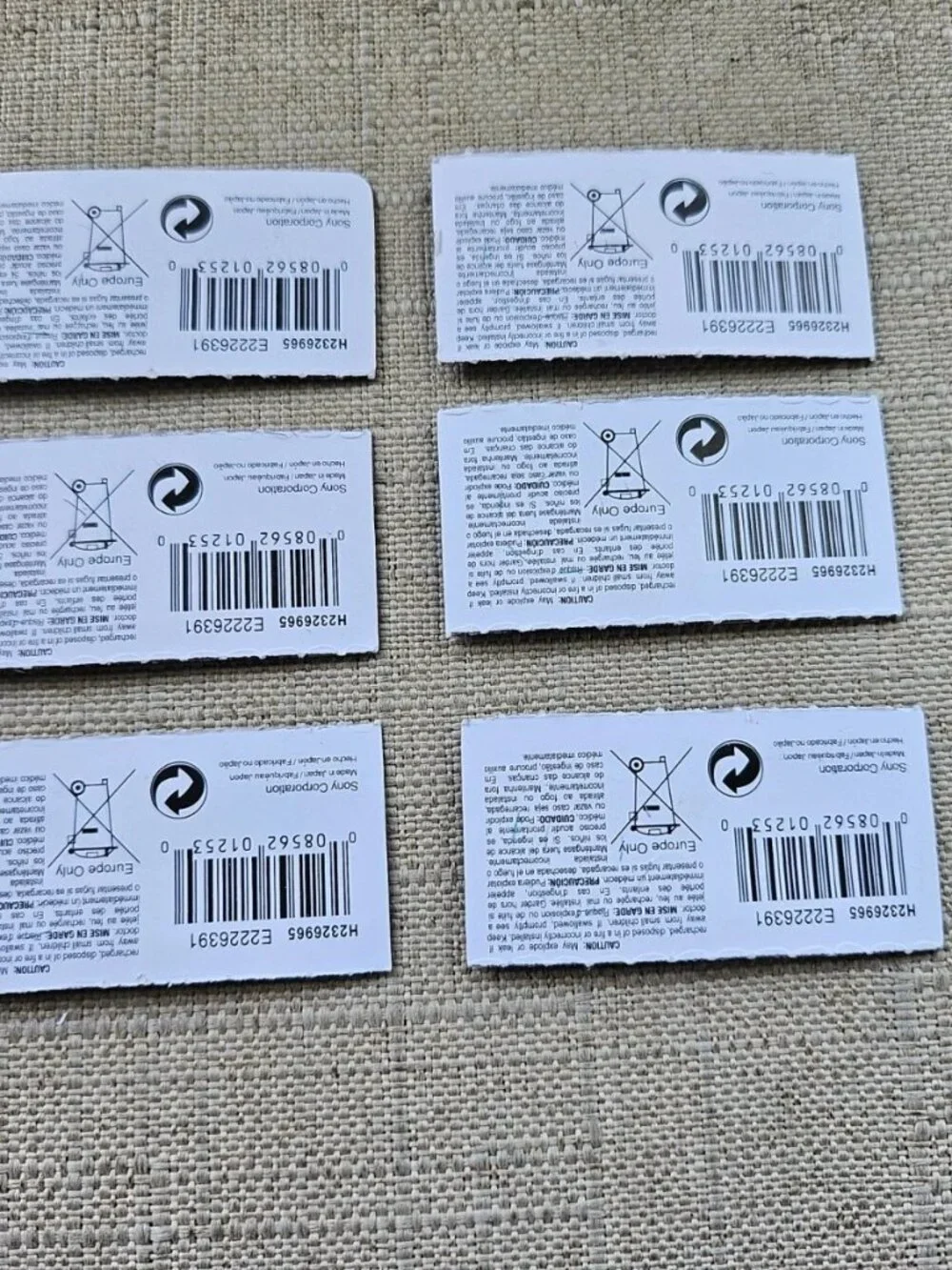 Sony Battery 317 SR626SW Silver Oxide 1.55V Lot of 6 Replacement Made in Japan